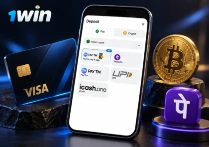 Registration process on the 1Win mobile app with social login options